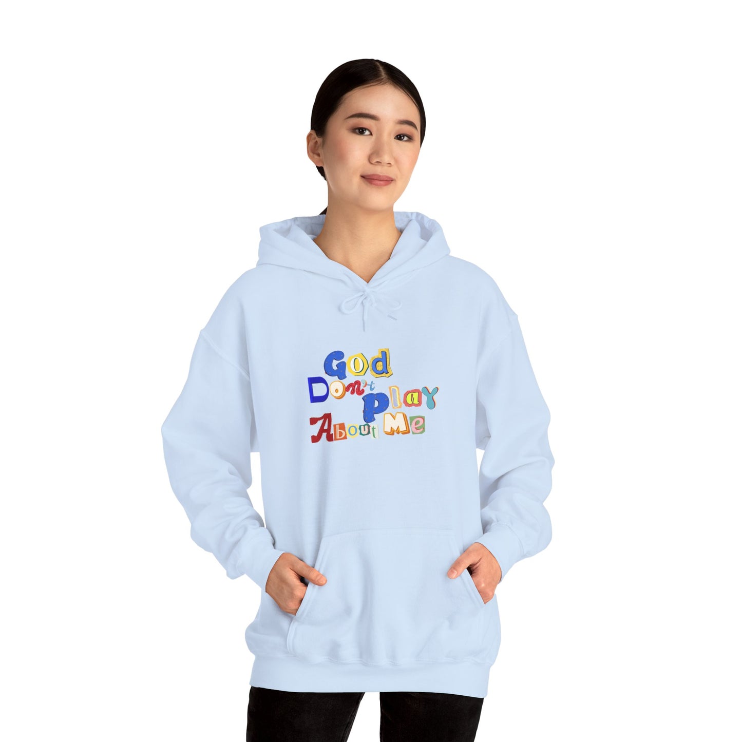 God on My Side Hoodie — Colorful Playful Faith Pullover