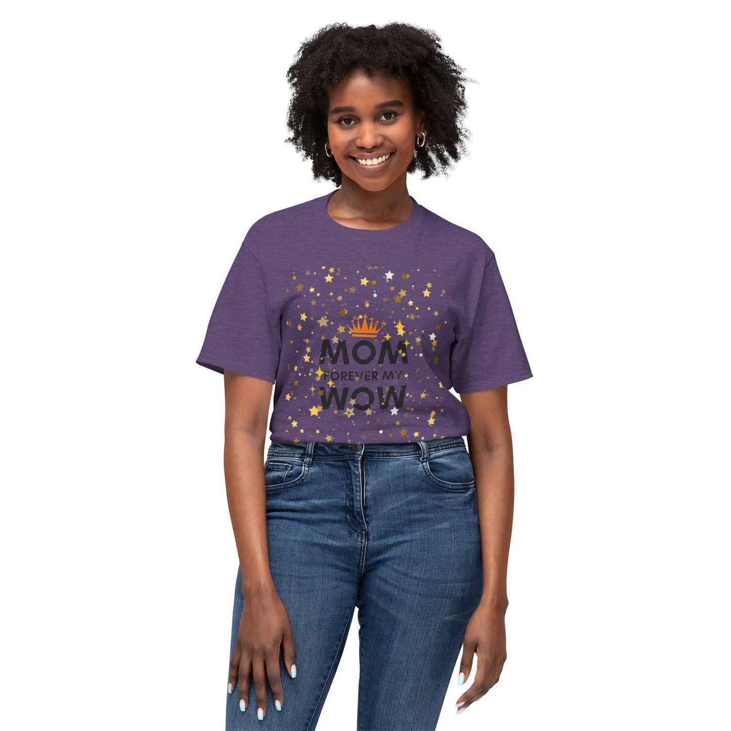 Mom Forever My Wow T-Shirt — Mother's Day Celebration Tee with Gold Stars