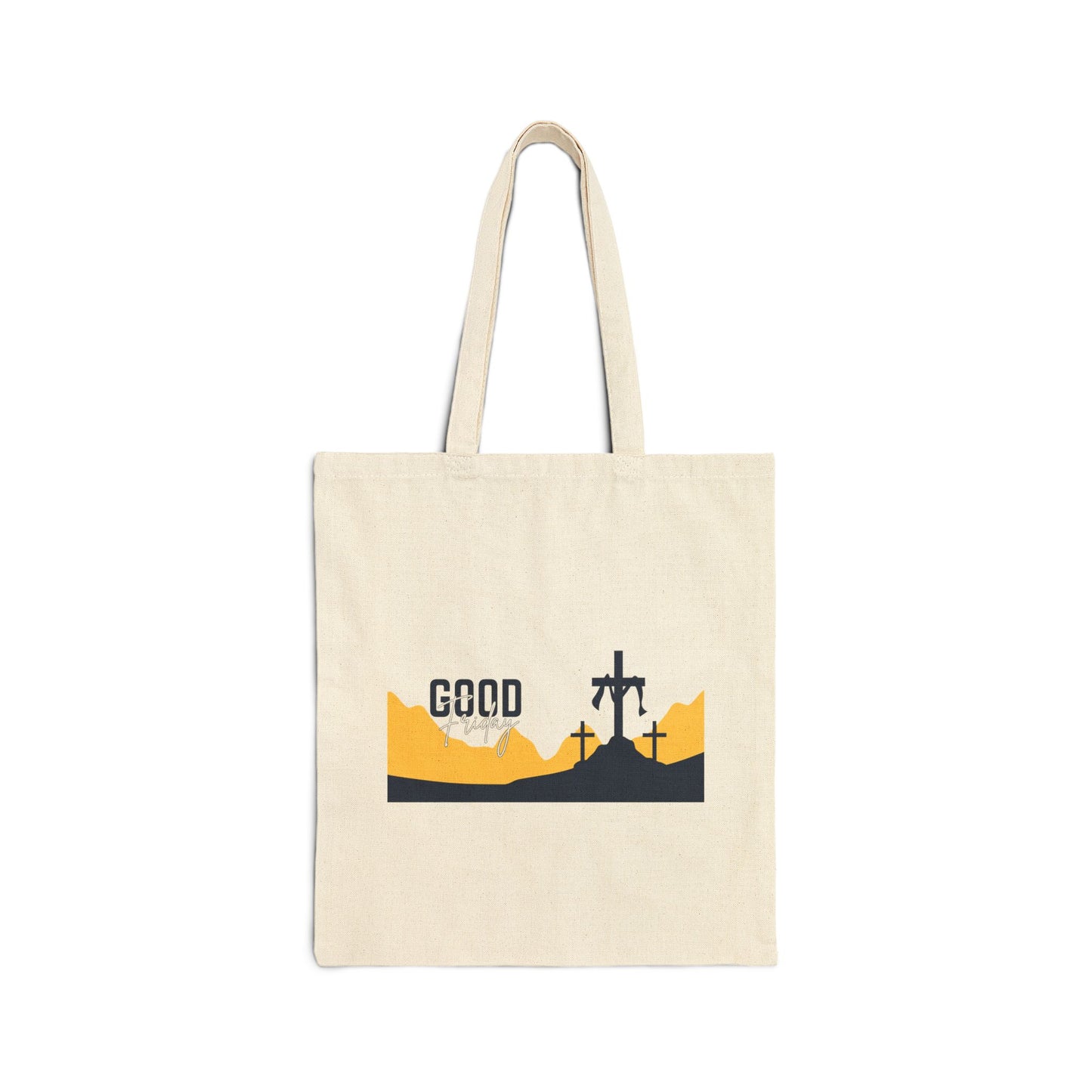 Tote Bag — "Good" Crosses Christian Faith Canvas Tote