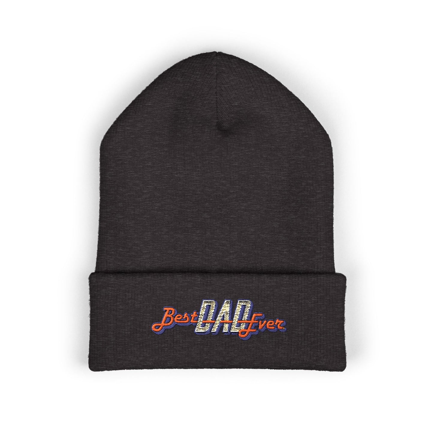 Best Dad Ever Embroidered Cuffed Beanie