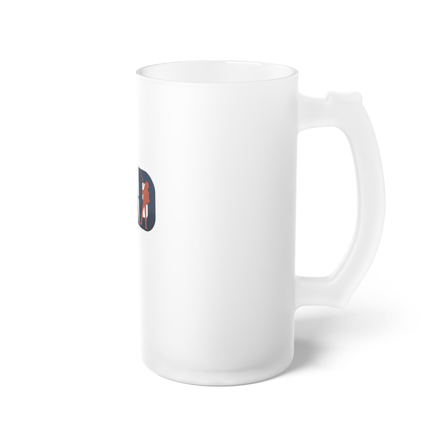 Frosted Beer Mug — "Dad Life" Floral Graphic Glass Stein | Father’s Day Gift