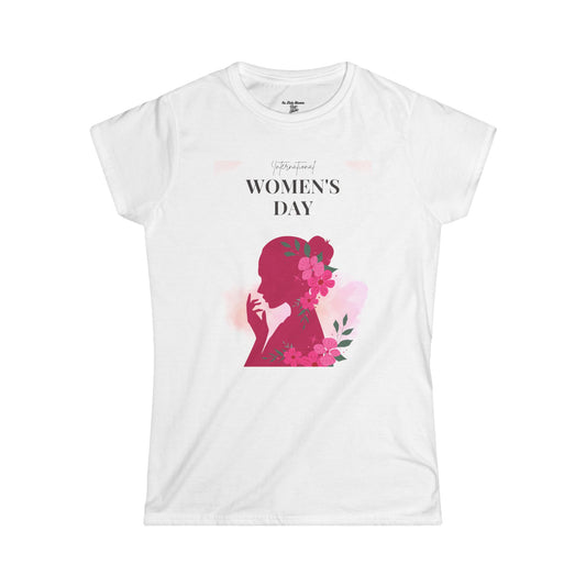 Women's Day Floral Silhouette Tee