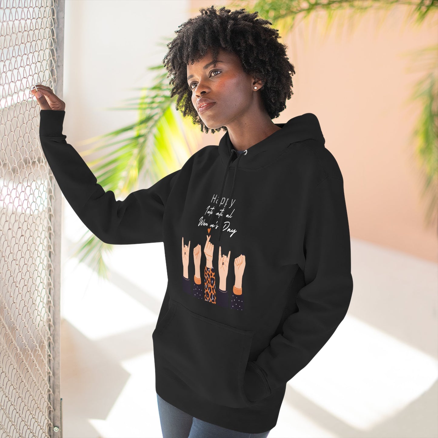 Feminine Fist Hoodie — Girl Power Graphic Pullover