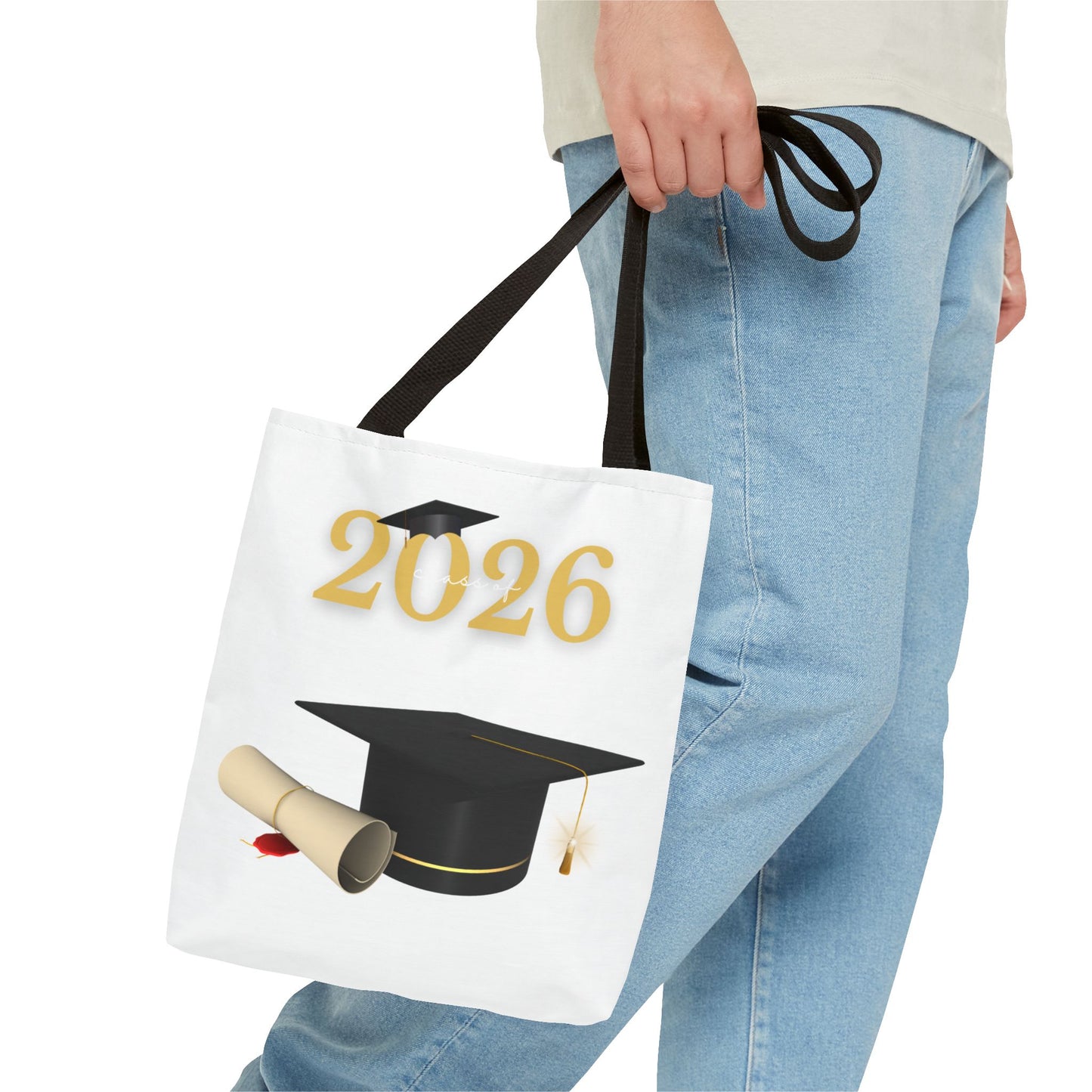 2026 Graduation Tote Bag – Class of 2026 Cap & Diploma Celebration Bag