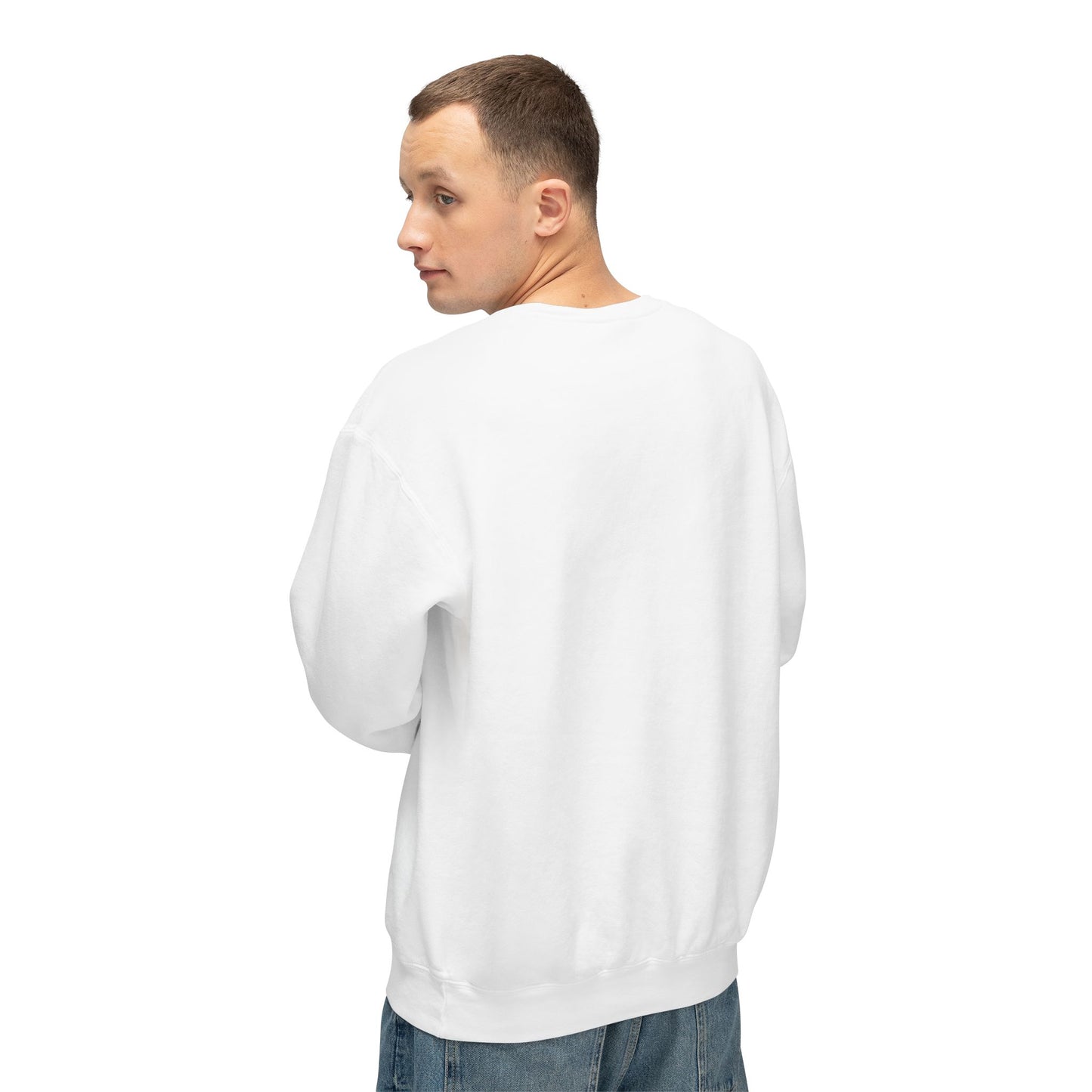 Father's Day Crewneck Sweatshirt – Blue Heart Happy Father's Day Design