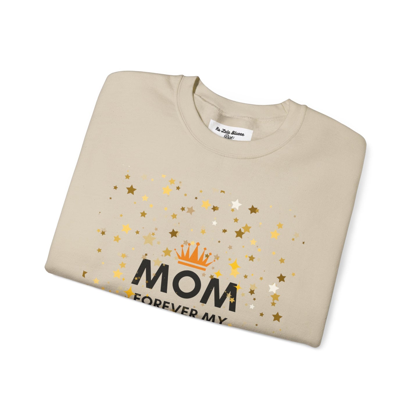 Mom Forever My Wow Crewneck Sweatshirt — Mother's Day Gift, Sparkle Crown Design