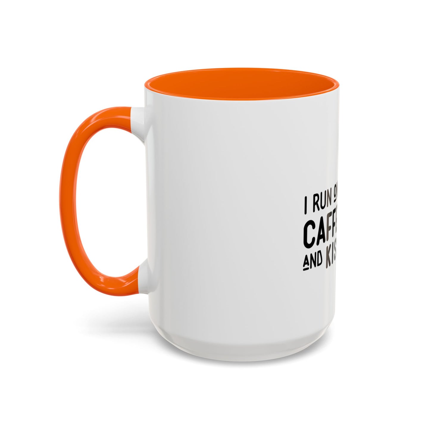 I Run on Caffeine and Kisses Coffee Mug — Accent 11/15oz