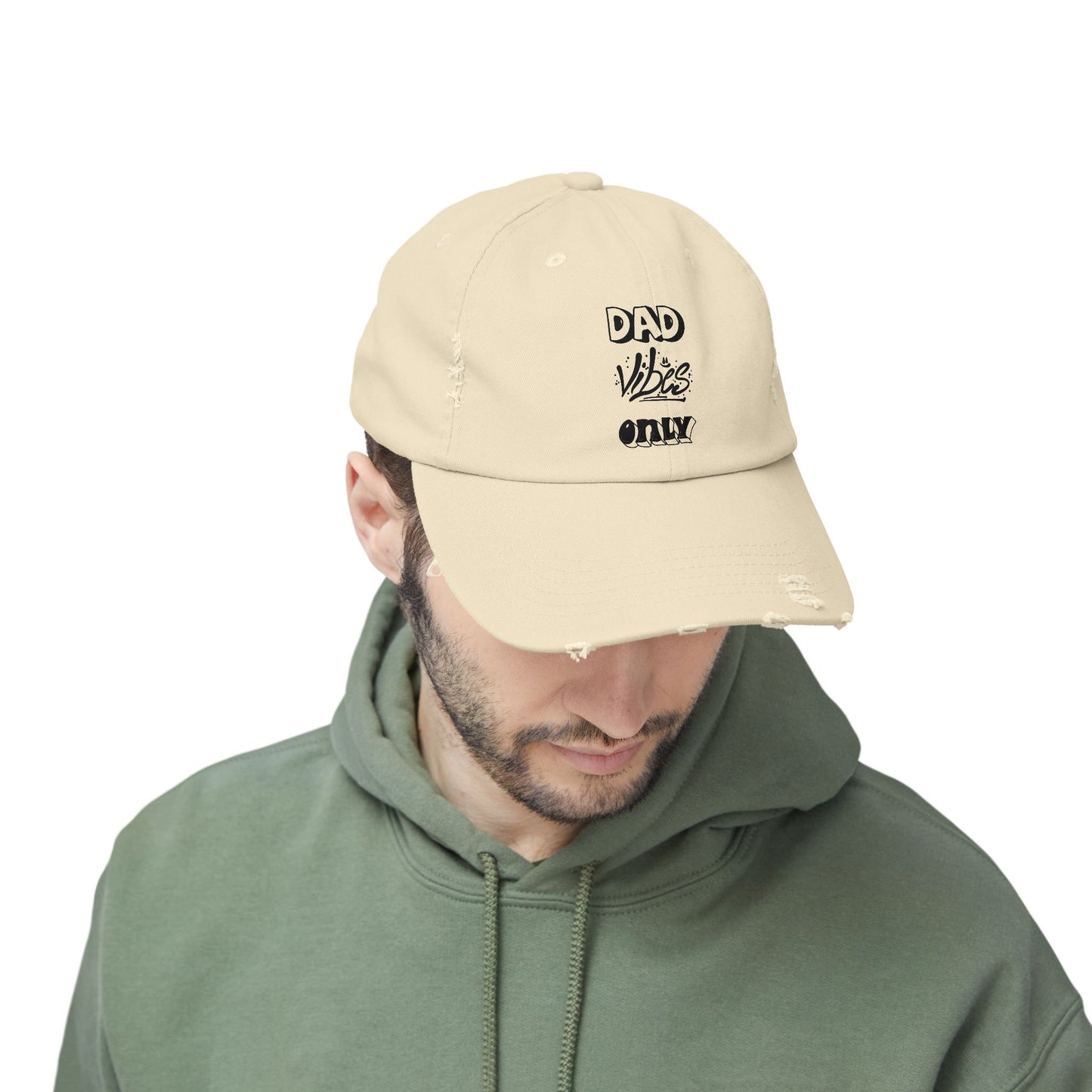 Dad Vibes Only Distressed Cap
