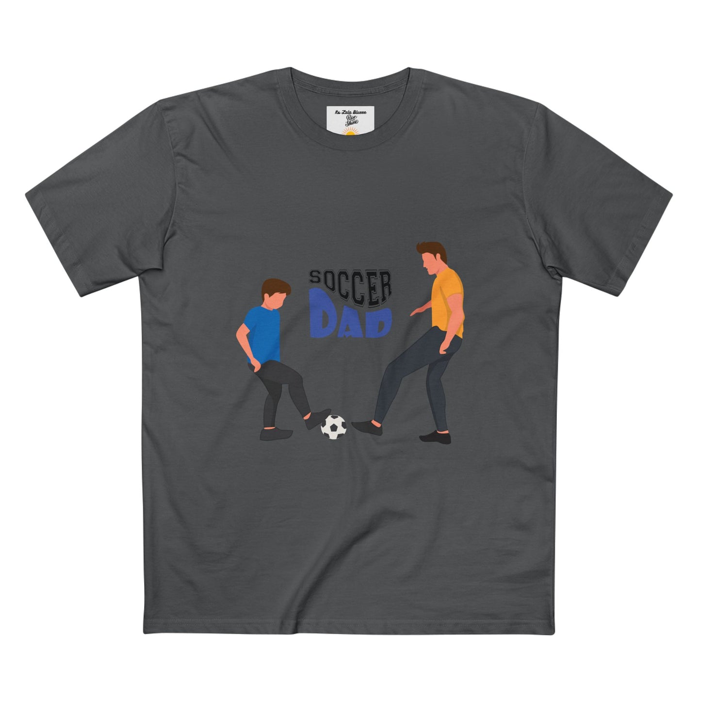 Soccer Dad T‑Shirt — Father & Child Playing Soccer Graphic Tee