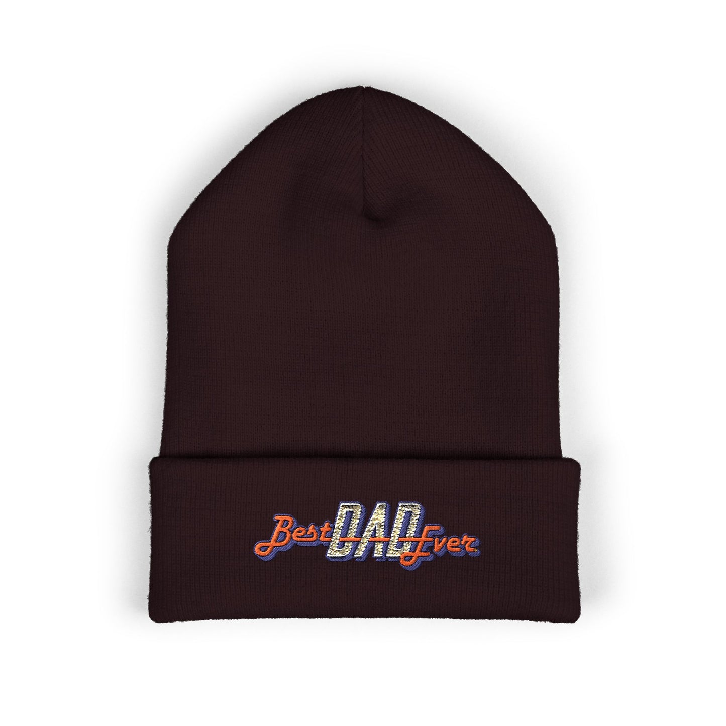 Best Dad Ever Embroidered Cuffed Beanie