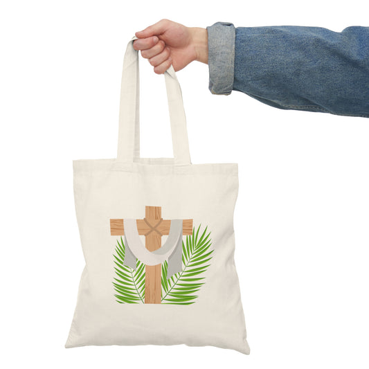 Palm Cross Tote Bag – Easter Palm Sunday Christian Tote