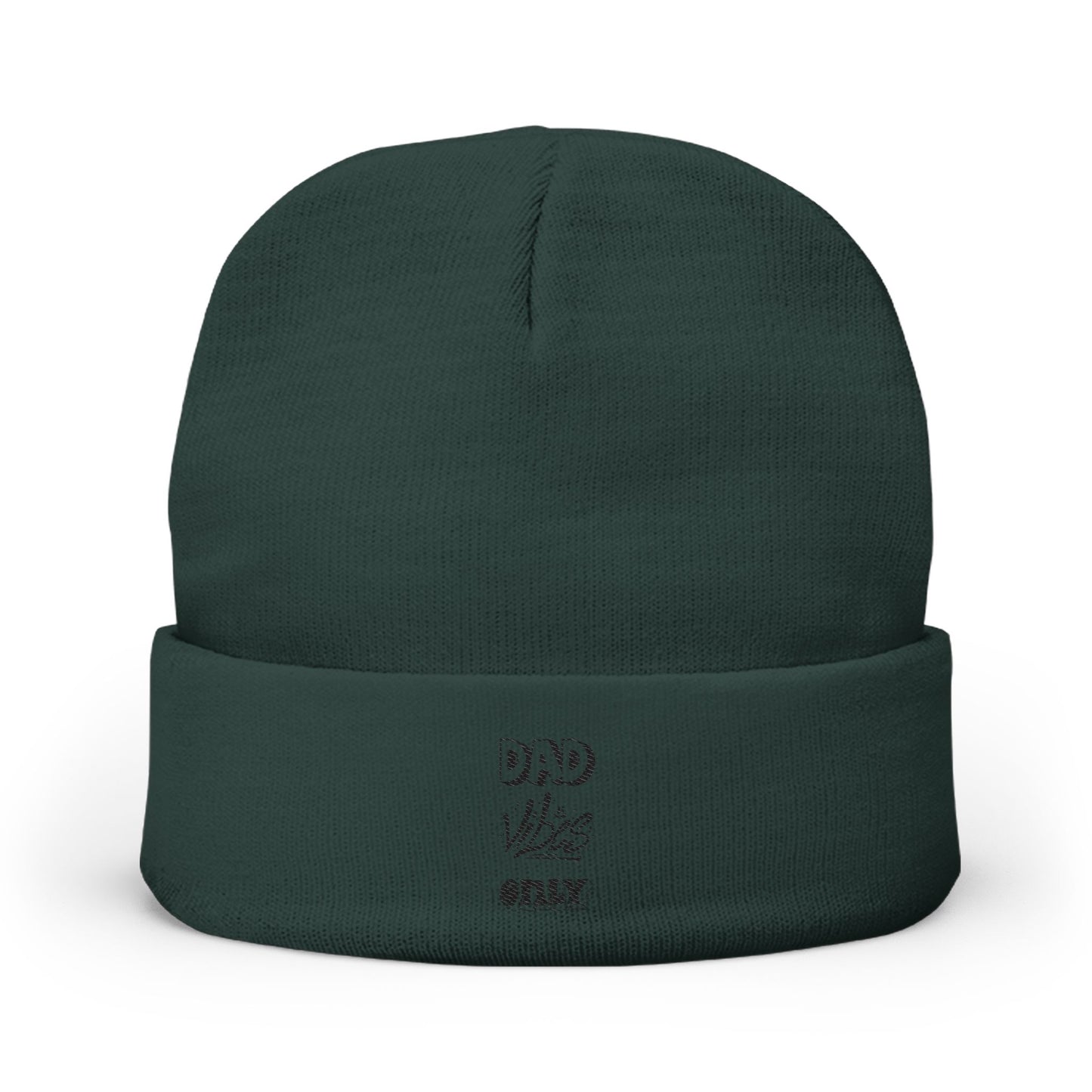 Dad Vibes Only Embroidered Knit Beanie