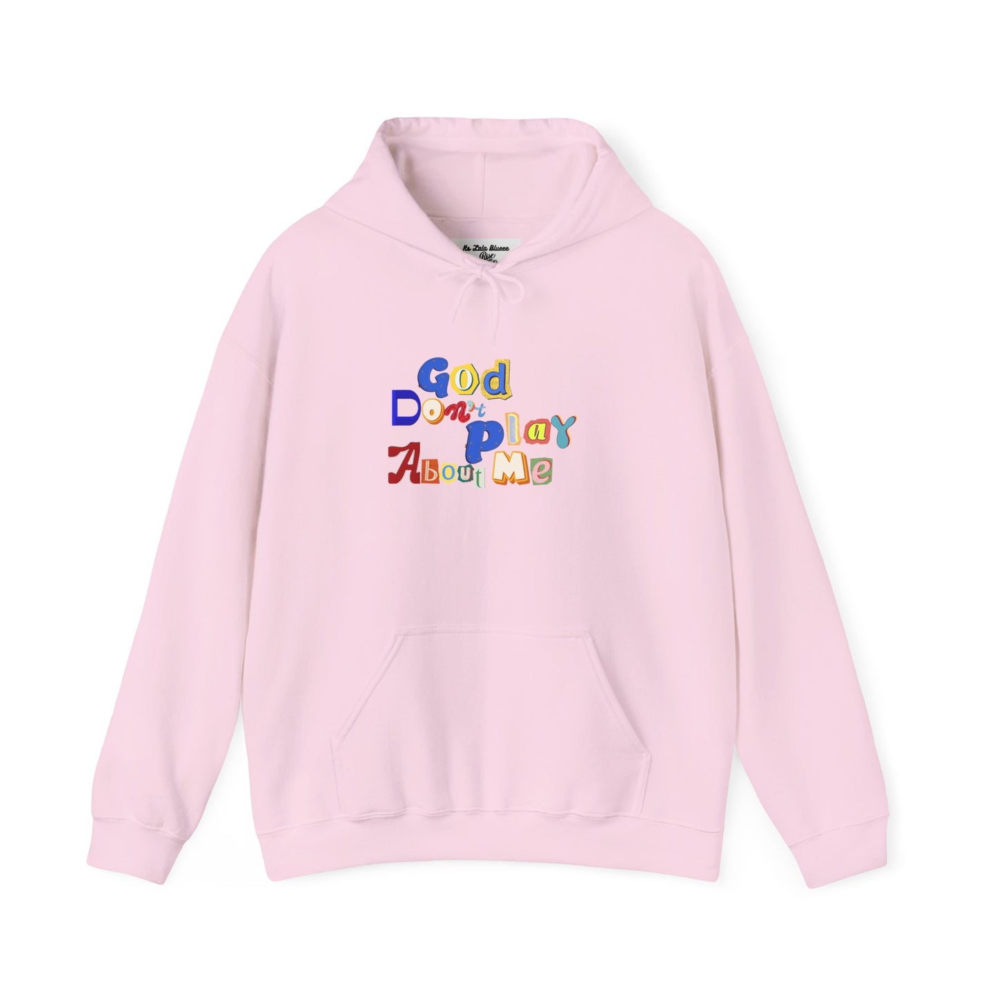 God on My Side Hoodie — Colorful Playful Faith Pullover