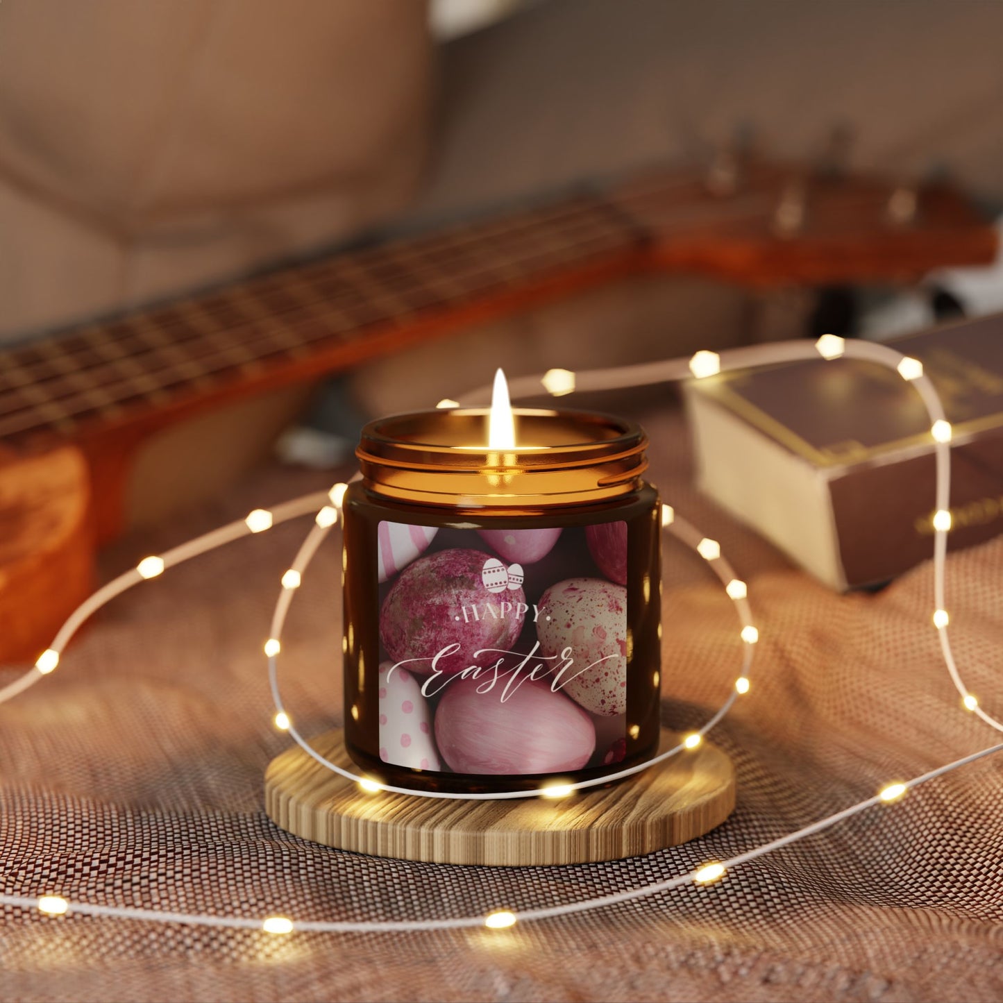 Easter Scented Soy Candle - Amber Jar