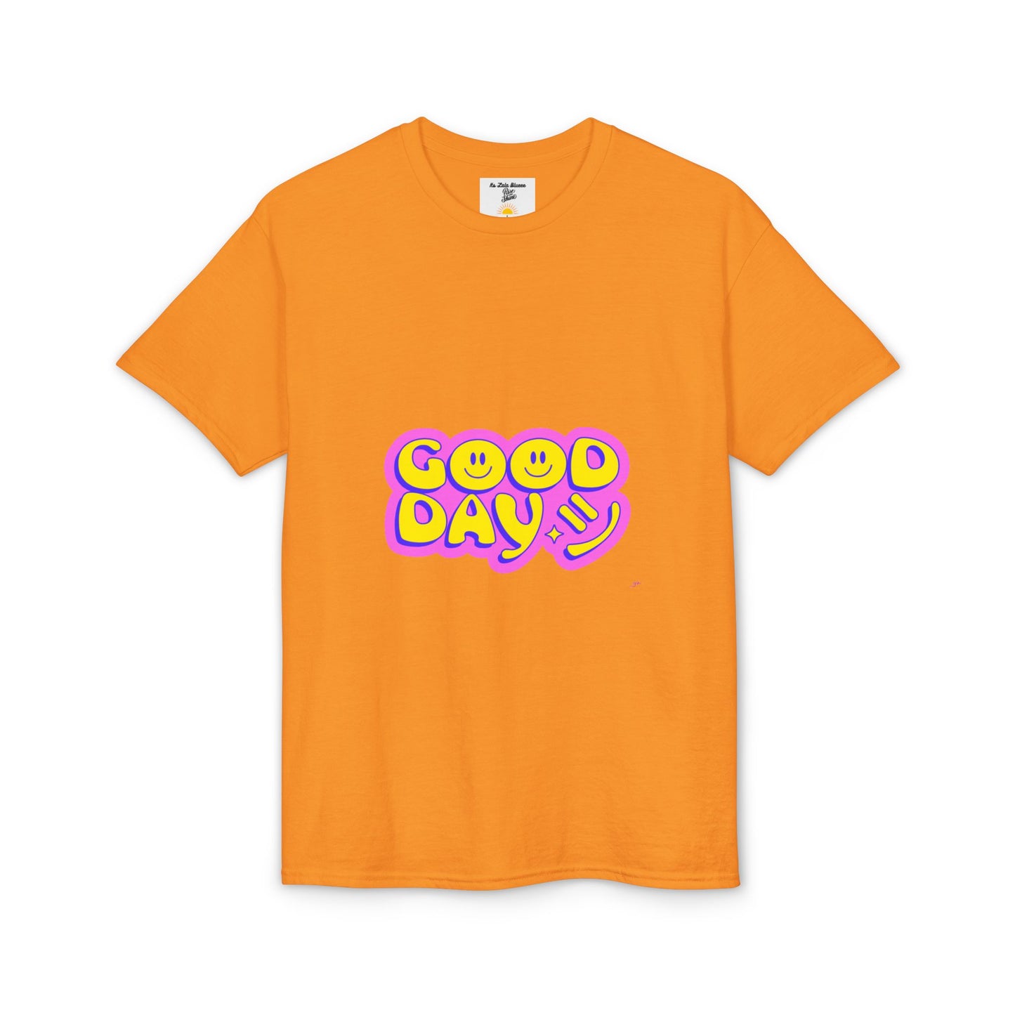 Good Day Smiley T-Shirt — Retro Neon Positive Vibes Tee