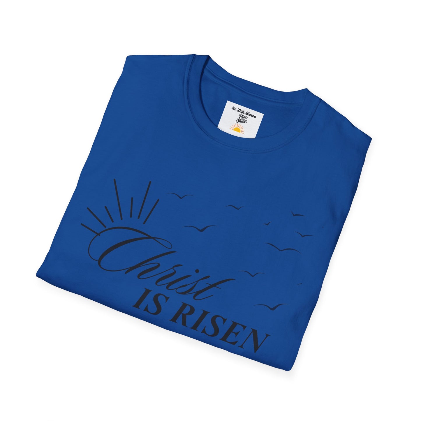 Christ Is Risen T-Shirt — Easter Christian Faith Tee with Crosses