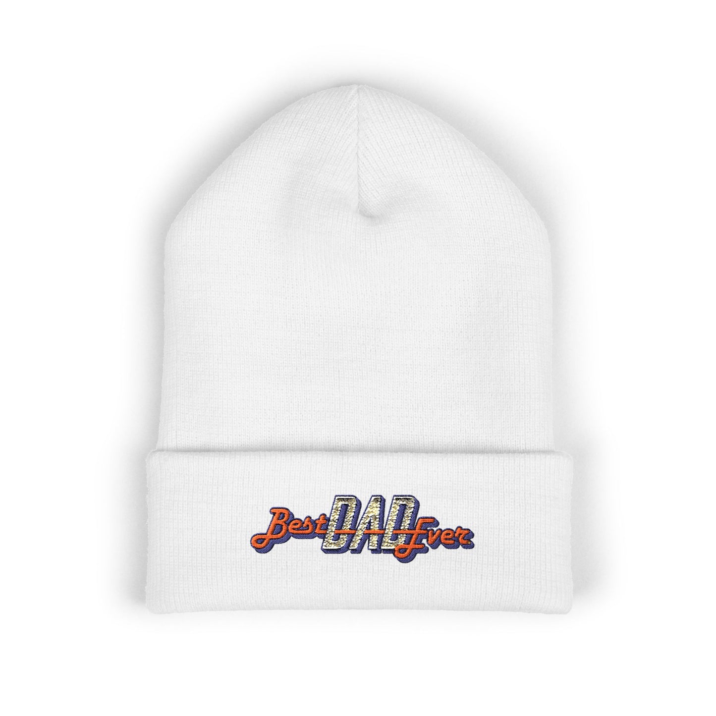 Best Dad Ever Embroidered Cuffed Beanie