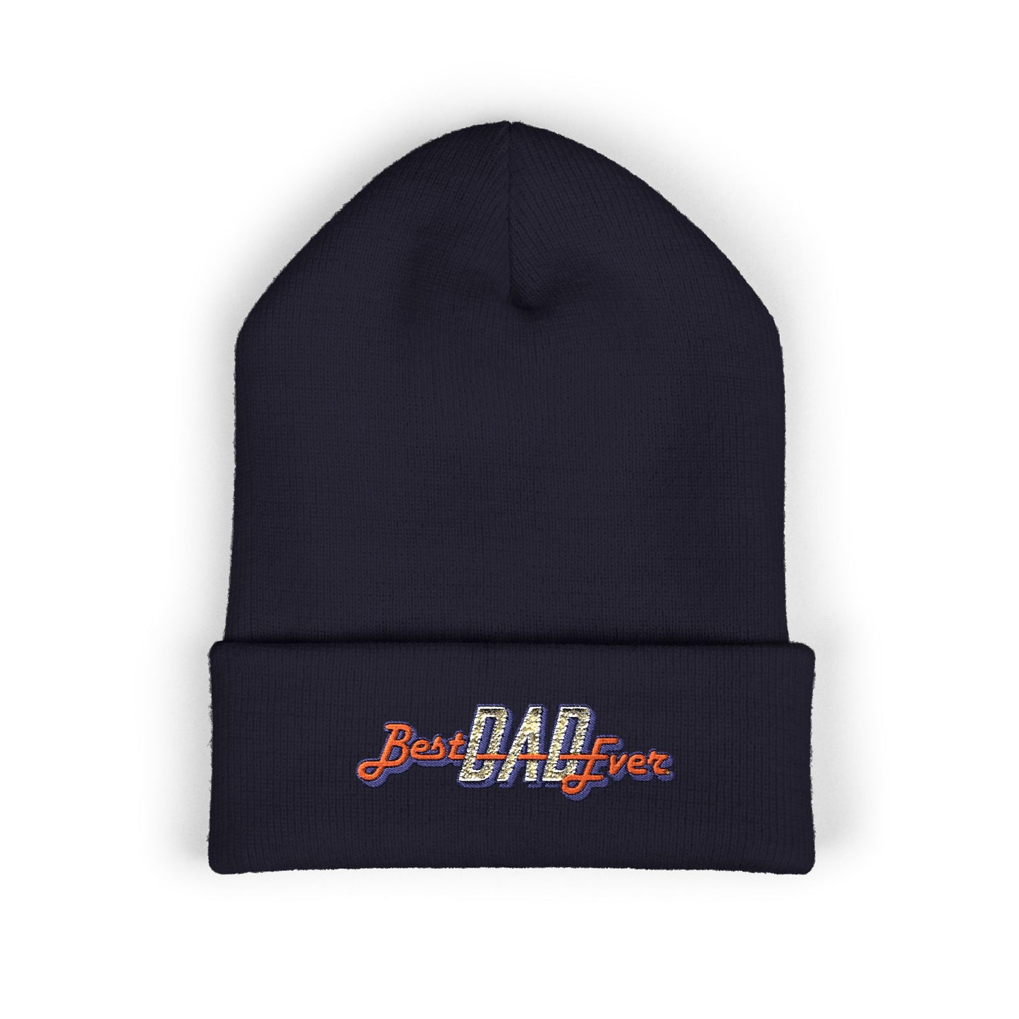 Best Dad Ever Embroidered Cuffed Beanie