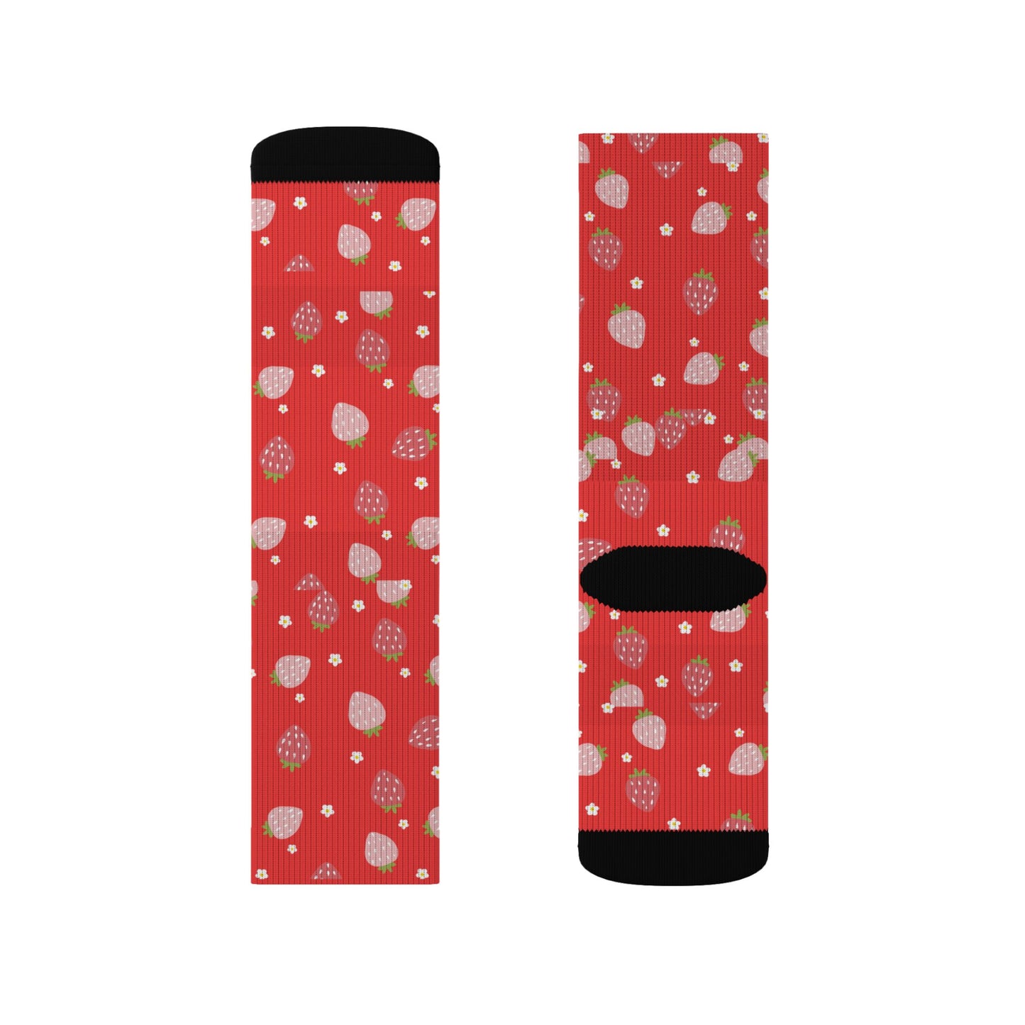 Red Strawberry Socks — Cute Strawberry Crew Socks