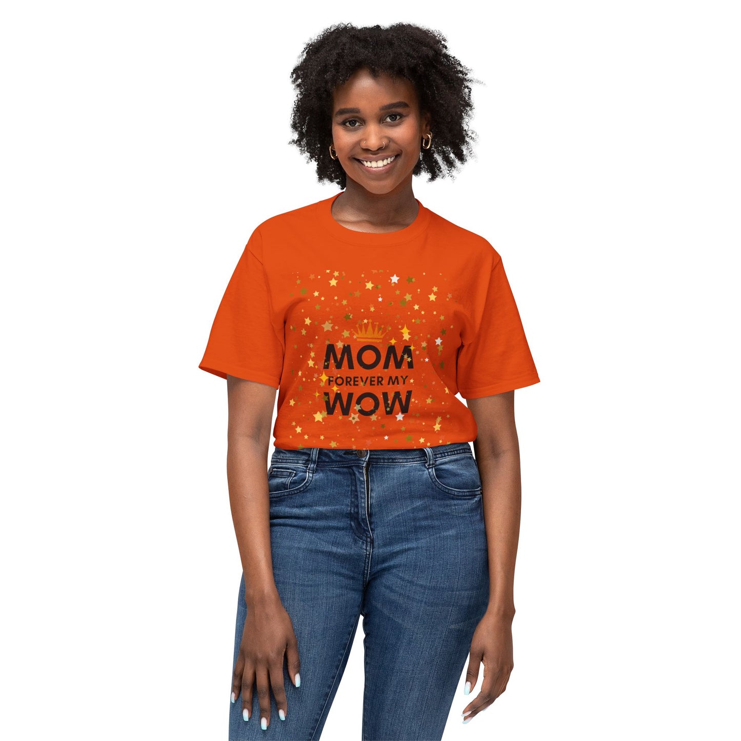 Mom Forever My Wow T-Shirt — Mother's Day Celebration Tee with Gold Stars