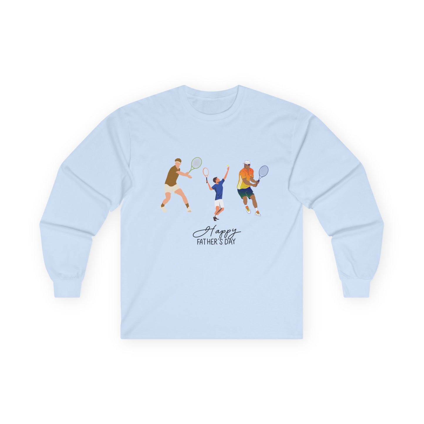 Father's Day Tennis Family Long Sleeve Tee