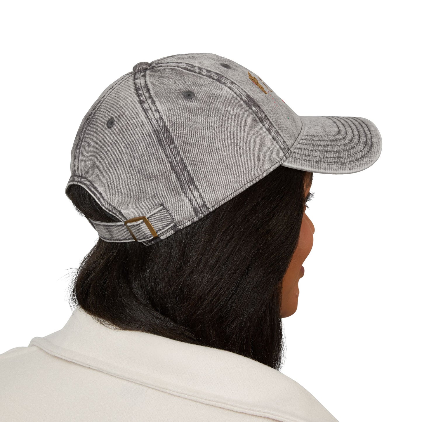 Vintage Embroidered Baseball Cap - Retro Distressed 'Vintage City' Logo