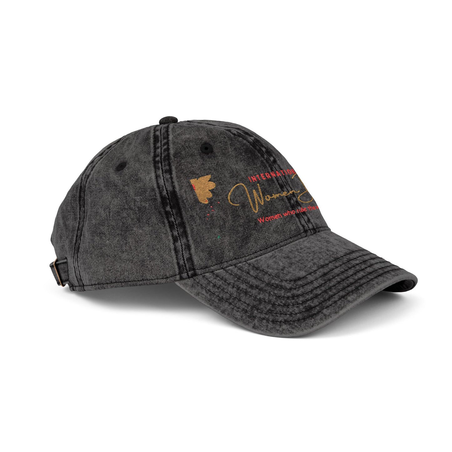 Vintage Embroidered Baseball Cap - Retro Distressed 'Vintage City' Logo