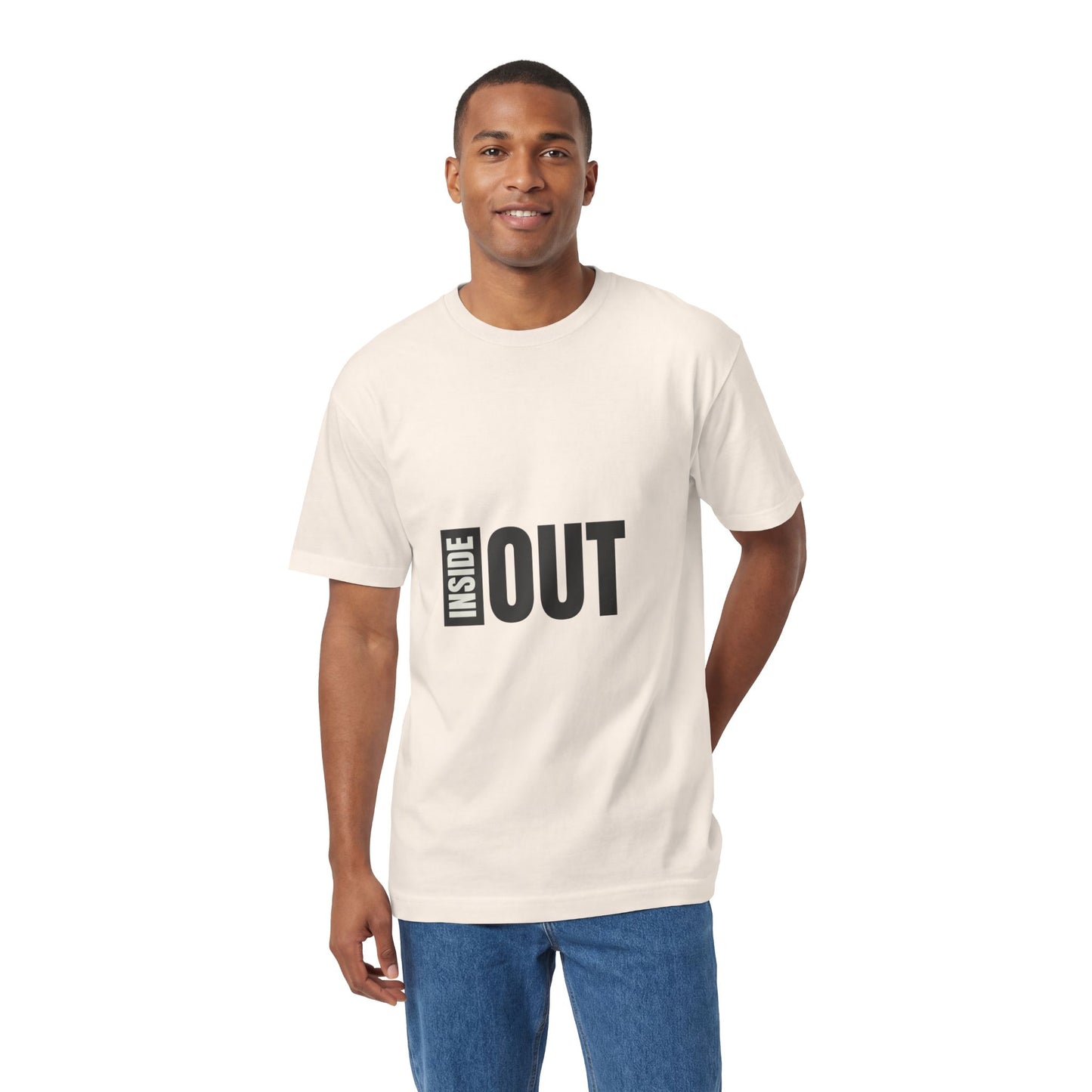 Inside Out Graphic Tee — Bold Minimalist Typography Shirt