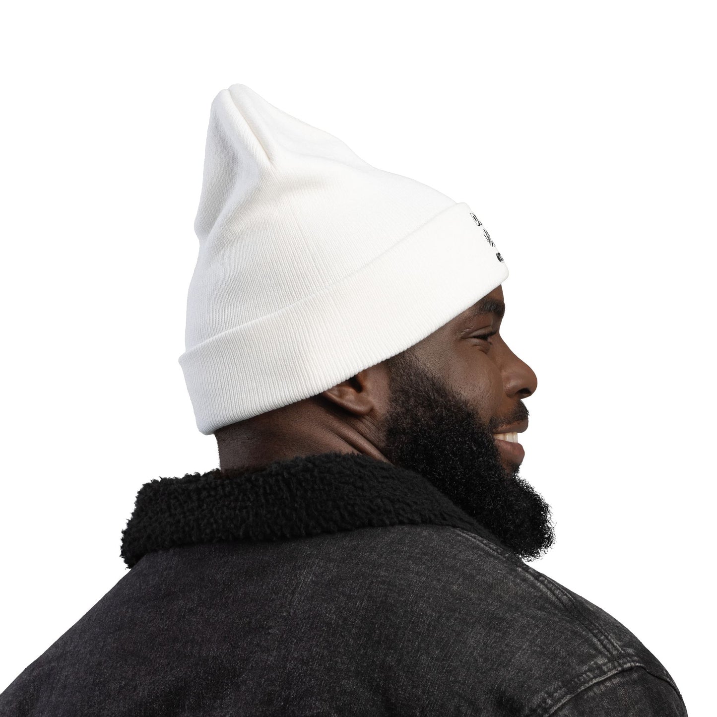 Dad Vibes Only Embroidered Knit Beanie