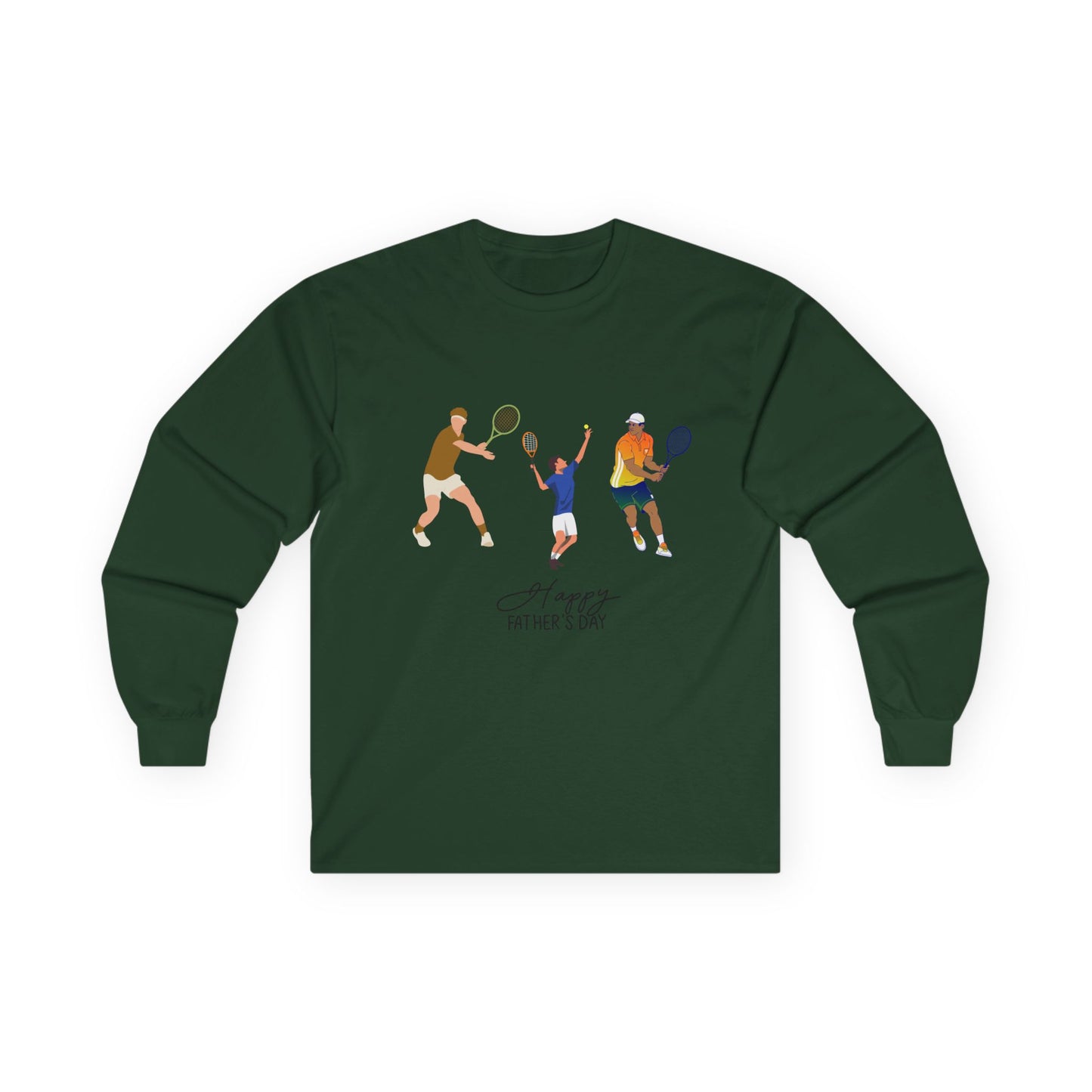 Father's Day Tennis Family Long Sleeve Tee