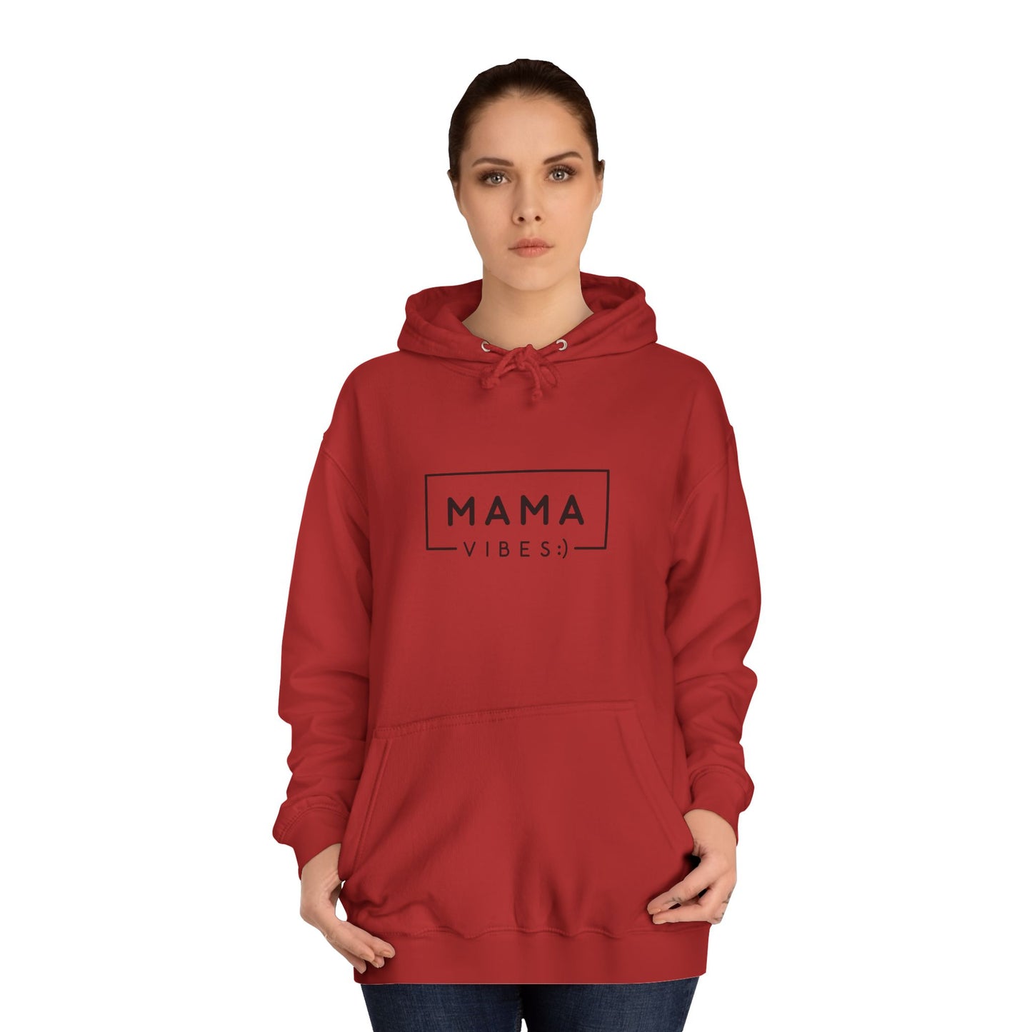 Mama Minimalist Hoodie — Simple 'MAMA' Script Pullover for New Moms & Mother's Day Gift
