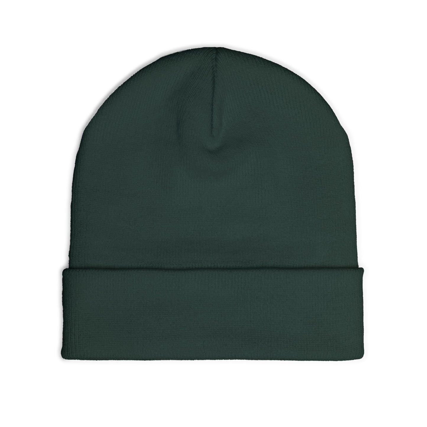 Embroidered 'DAD' Knit Beanie – Floral Accent Winter Hat for Fathers