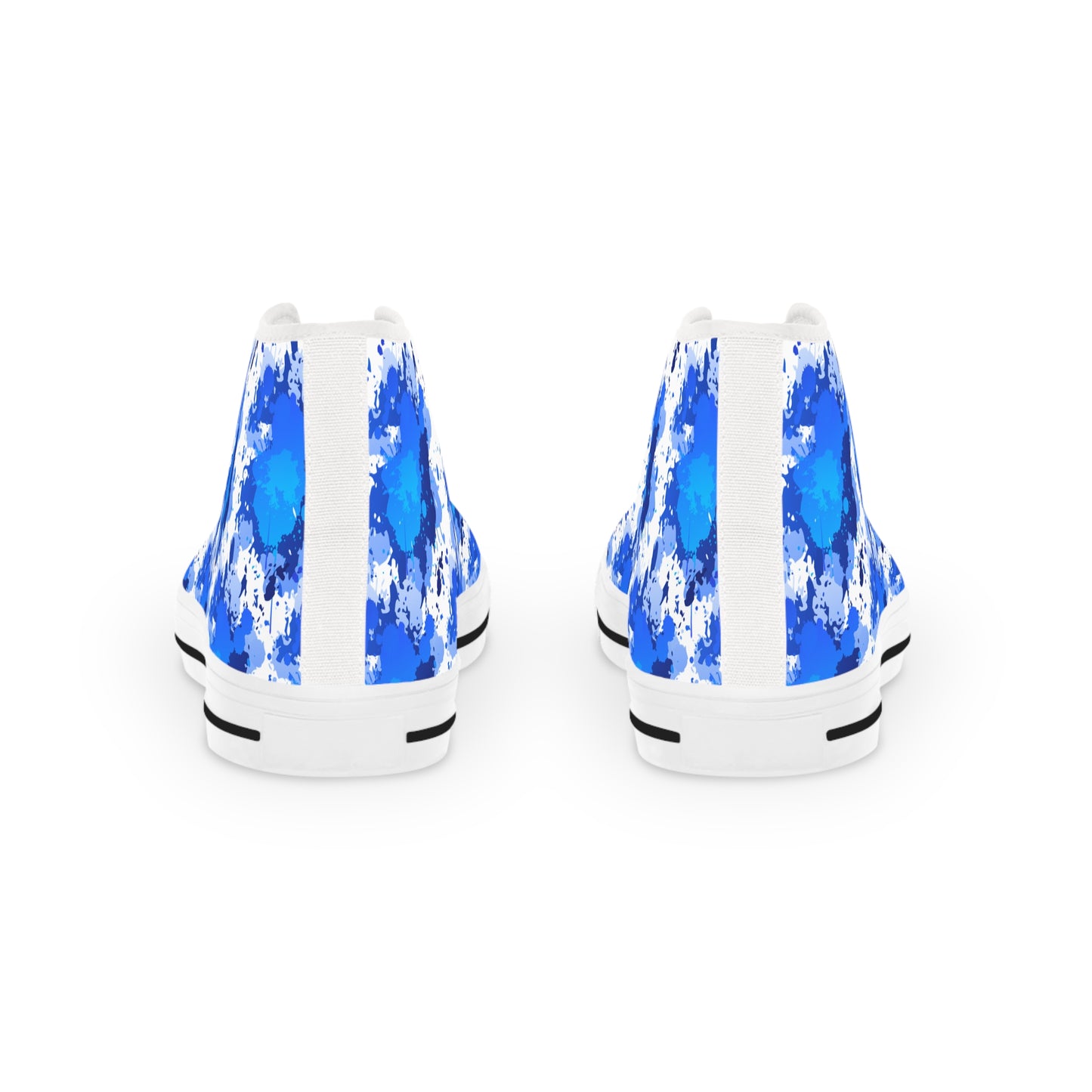 Blue Cloud Tie-Dye High Top Sneakers