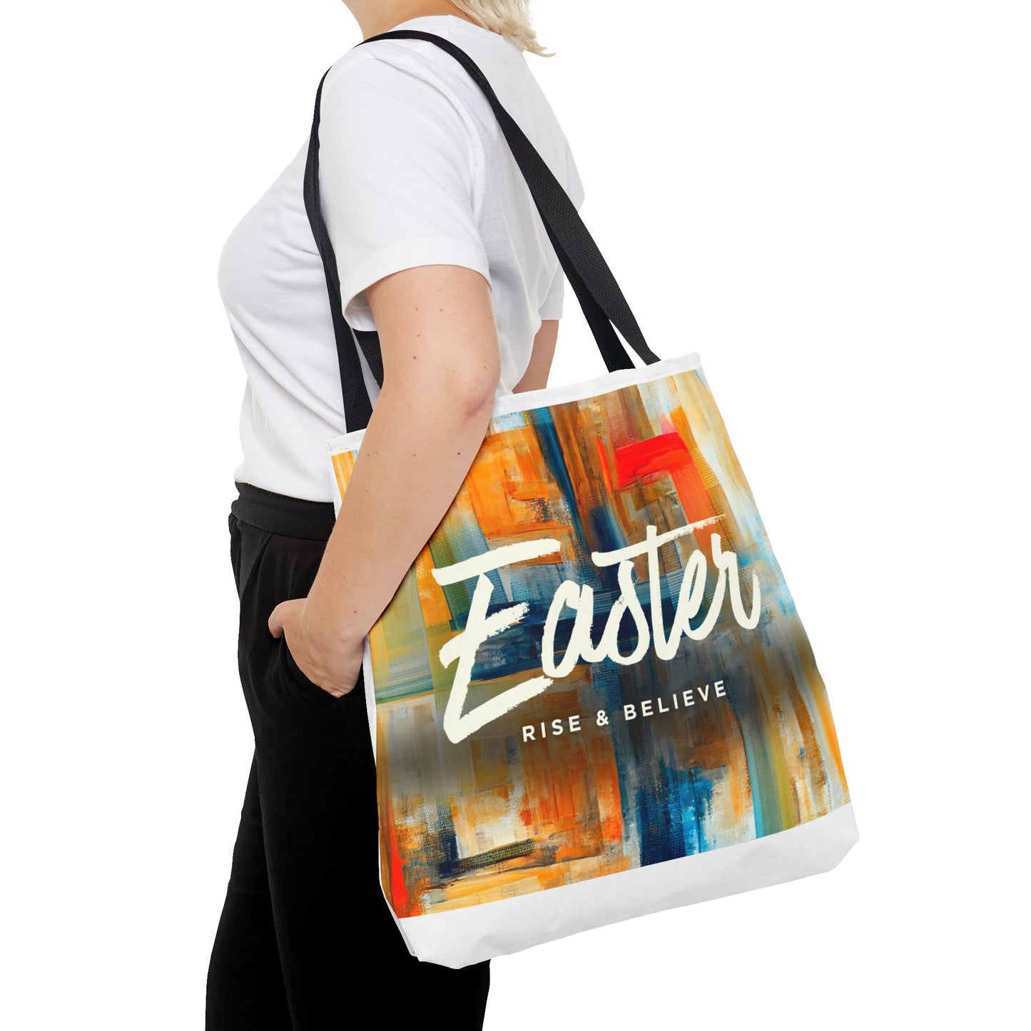 Easter Abstract Art Tote
