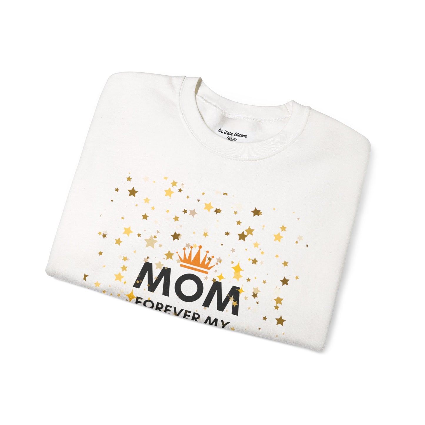 Mom Forever My Wow Crewneck Sweatshirt — Mother's Day Gift, Sparkle Crown Design